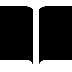 Open Book Icon from Sharp Solid Set
