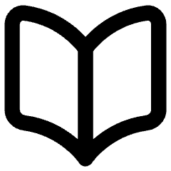 Open Book Icon from Core Remix Set