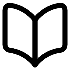 Open Book Icon from Core Line Set