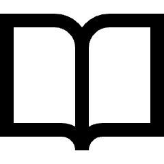 Open Book Icon from Sharp Line Set