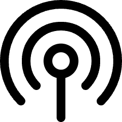 Podcast Wifi Hotspot Icon from Core Line Set