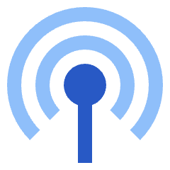 Podcast Wifi Hotspot Icon from Sharp Flat Set