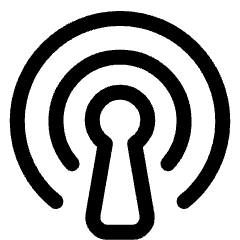 Podcast Wifi Hotspot Icon from Plump Line Set