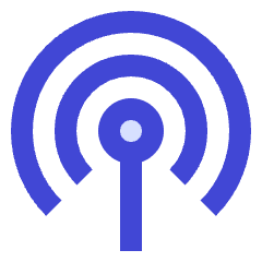 Podcast Wifi Hotspot Icon from Sharp Duo Set