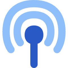 Podcast Wifi Hotspot Icon from Flex Flat Set