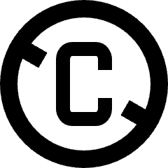 Public Domain Icon from Sharp Solid Set