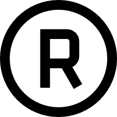 Registered Icon from Sharp Line Set