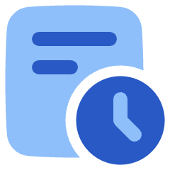 Search History Icon from Plump Flat Set