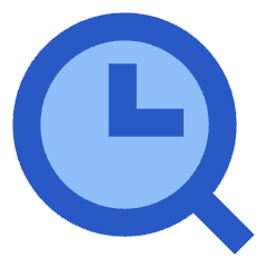 Search History Browser Icon from Sharp Flat Set