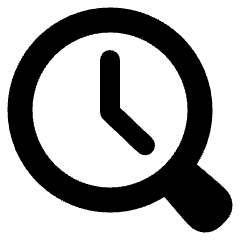 Search History Browser Icon from Plump Solid Set