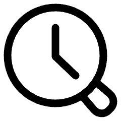 Search History Browser Icon from Plump Line Set