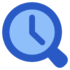 Search History Browser Icon from Plump Flat Set