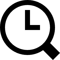 Search History Browser Icon from Sharp Solid Set