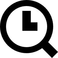 Search History Browser Icon from Sharp Remix Set