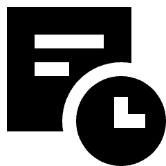 Search History Icon from Sharp Solid Set