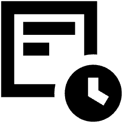 Search History Icon from Sharp Remix Set