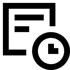 Search History Icon from Sharp Line Set
