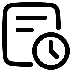 Search History Icon from Plump Line Set