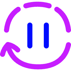 Auto Pause Icon from Flex Neon Set