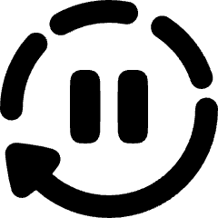 Auto Pause Icon from Plump Solid Set
