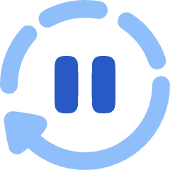 Auto Pause Icon from Plump Flat Set