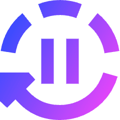 Auto Pause Icon from Sharp Gradient Set