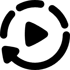 Auto Play Icon from Plump Solid Set