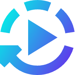 Auto Play Icon from Sharp Gradient Set