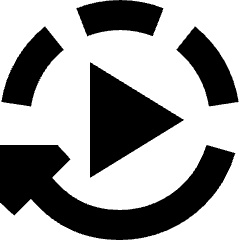 Auto Play Icon from Sharp Solid Set