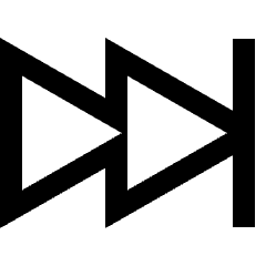 Button Fast Forward 2 Icon from Sharp Line Set