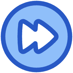 Button Fast Forward Circle 1 Icon from Plump Duo Set