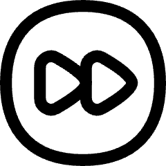 Button Fast Forward Circle 1 Icon from Flex Line Set