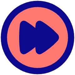Button Fast Forward Circle 1 Icon from Plump Pop Set
