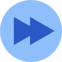 Button Fast Forward Circle 1 Icon from Sharp Flat Set