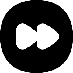 Button Fast Forward Circle 1 Icon from Flex Solid Set