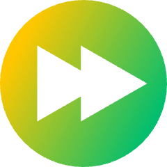 Button Fast Forward Circle 1 Icon from Sharp Gradient Set