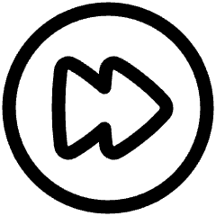 Button Fast Forward Circle 1 Icon from Plump Line Set