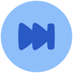 Button Fast Forward Circle 2 Icon from Plump Flat Set