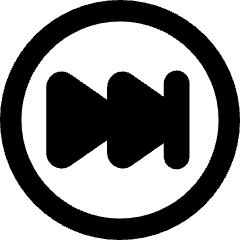 Button Fast Forward Circle 2 Icon from Core Remix Set