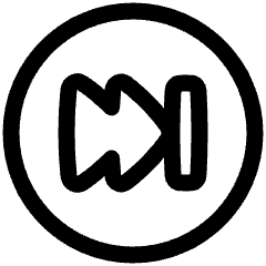 Button Fast Forward Circle 2 Icon from Plump Line Set