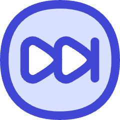 Button Fast Forward Circle 2 Icon from Flex Duo Set