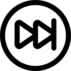 Button Fast Forward Circle 2 Icon from Core Line Set