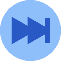 Button Fast Forward Circle 2 Icon from Sharp Flat Set