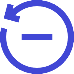 Button Go Backward Icon from Sharp Duo Set