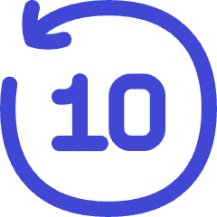 Button Go Backward 10 Icon from Flex Duo Set