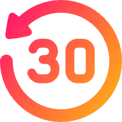 Button Go Backward 30 Icon from Plump Gradient Set