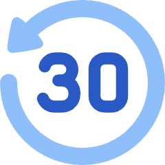 Button Go Backward 30 Icon from Plump Flat Set