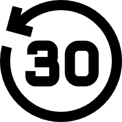 Button Go Backward 30 Icon from Sharp Line Set