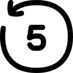 Button Go Backward 5 Icon from Flex Line Set