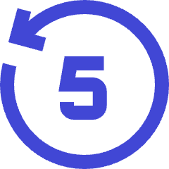 Button Go Backward 5 Icon from Sharp Duo Set